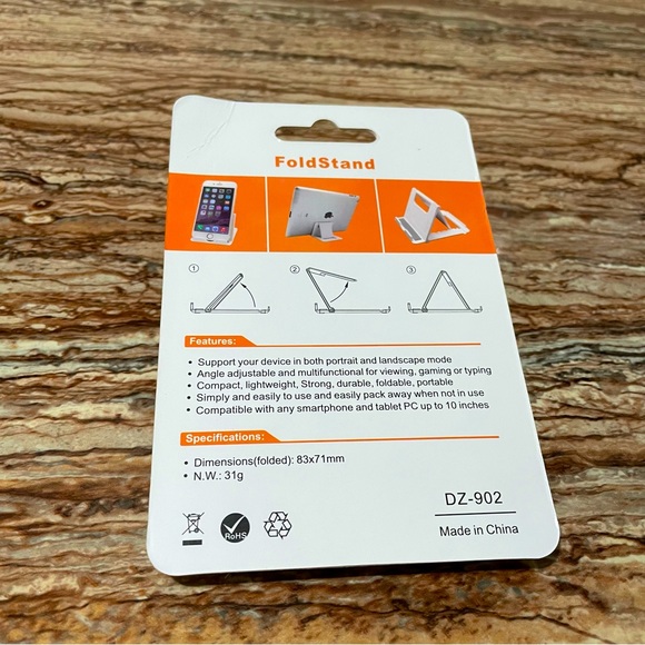 Pink Foldable Adjustable iPhone iPad Smartphone Universal Mobile Device Holder - Picture 5 of 5